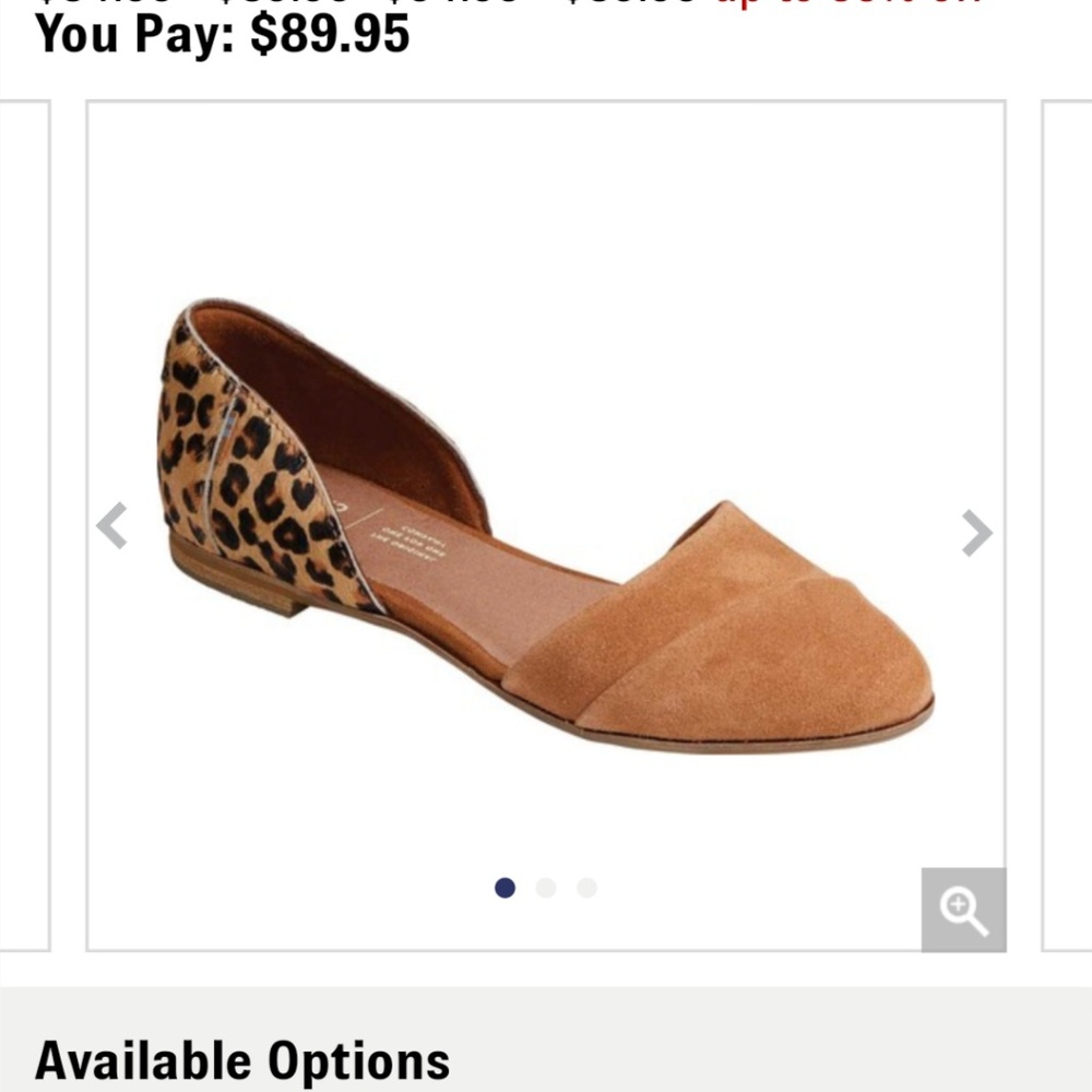 Tom's cheetah and camel colorblock